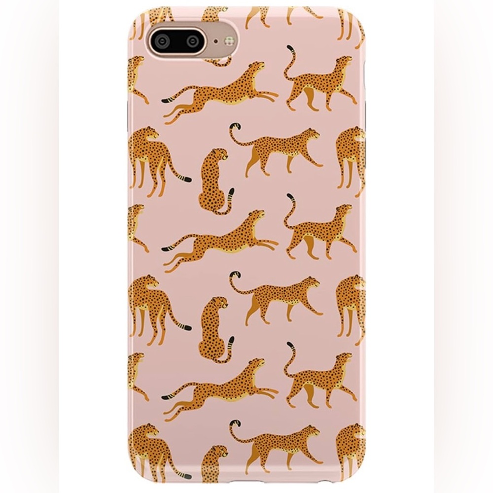 Casely iPhone 6/6s/7/8 Plus Case | On The Prowl | Pink Leopard Print Case